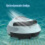 Robot Pembersih Kolam Renang Tanpa Kabel, Parkir Otomatis, Cocok untuk Kolam Renang di Atas Tanah/Dalam Tanah, Steker UK